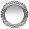 Infinity Instruments Antique Silver Wall Mirror - 22.5" Round weathered antique silver finish 20001AS-MR - alternate 1